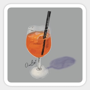 Orange Spirits Sticker